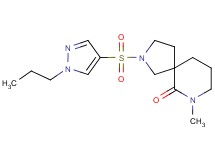 7-methyl-2-[(1-propyl-1H-pyrazol-4-yl)sulfonyl]-2,7-diazaspiro[4.5]decan-6-one