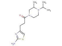 4-[3-(4-isopropyl-3-methylpiperazin-1-yl)-3-oxopropyl]-1,3-thiazol-2-amine