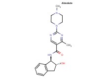 N-[(1R,2R)-2-hydroxy-2,3-dihydro-1H-inden-1-yl]-4-methyl-2-(4-methylpiperazin-1-yl)pyrimidine-5-carboxamide