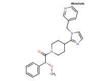 3-[(2-{1-[(2R)-2-methoxy-2-phenylacetyl]piperidin-4-yl}-1H-imidazol-1-yl)methyl]pyridine