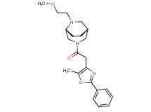 (1R*,5R*)-6-(2-methoxyethyl)-3-[(5-methyl-2-phenyl-1,3-oxazol-4-yl)acetyl]-3,6-diazabicyclo[3.2.2]nonane
