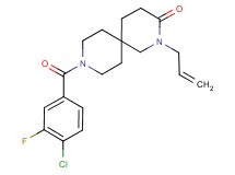 2-allyl-9-(4-chloro-3-fluorobenzoyl)-2,9-diazaspiro[5.5]undecan-3-one