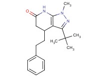 3-tert-butyl-1-methyl-4-(2-phenylethyl)-1,4,5,7-tetrahydro-6H-pyrazolo[3,4-b]pyridin-6-one