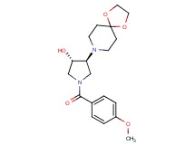 (3S*,4S*)-4-(1,4-dioxa-8-azaspiro[4.5]dec-8-yl)-1-(4-methoxybenzoyl)-3-pyrrolidinol