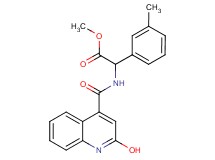 methyl {[(2-hydroxy-4-quinolinyl)carbonyl]amino}(3-methylphenyl)acetate