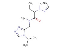 N-[(4-isopropyl-4H-1,2,4-triazol-3-yl)methyl]-N-methyl-2-(1H-pyrazol-1-yl)butanamide
