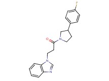 1-{3-[3-(4-fluorophenyl)-1-pyrrolidinyl]-3-oxopropyl}-1H-benzimidazole