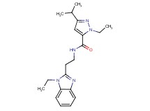 1-ethyl-N-[2-(1-ethyl-1H-benzimidazol-2-yl)ethyl]-3-isopropyl-1H-pyrazole-5-carboxamide