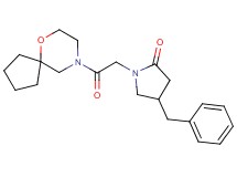 4-benzyl-1-[2-(6-oxa-9-azaspiro[4.5]dec-9-yl)-2-oxoethyl]pyrrolidin-2-one