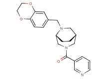 (1R*,5R*)-6-(2,3-dihydro-1,4-benzodioxin-6-ylmethyl)-3-(pyridin-3-ylcarbonyl)-3,6-diazabicyclo[3.2.2]nonane
