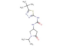 N-(5-tert-butyl-1,3,4-thiadiazol-2-yl)-N'-(1-isopropyl-5-oxopyrrolidin-3-yl)urea