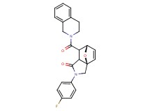 (3aR*,6S*)-7-(3,4-dihydroisoquinolin-2(1H)-ylcarbonyl)-2-(4-fluorophenyl)-2,3,7,7a-tetrahydro-3a,6-epoxyisoindol-1(6H)-one