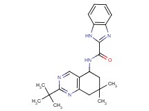 N-(2-tert-butyl-7,7-dimethyl-5,6,7,8-tetrahydroquinazolin-5-yl)-1H-benzimidazole-2-carboxamide