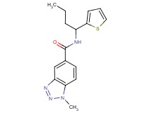 1-methyl-N-[1-(2-thienyl)butyl]-1H-1,2,3-benzotriazole-5-carboxamide