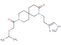 2-[2-(1H-imidazol-4-yl)ethyl]-9-(isopropoxyacetyl)-2,9-diazaspiro[5.5]undecan-3-one