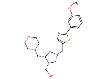 [(3R*,4R*)-1-{[2-(3-methoxyphenyl)-1,3-thiazol-5-yl]methyl}-4-(morpholin-4-ylmethyl)pyrrolidin-3-yl]methanol