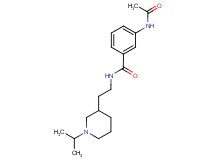 3-(acetylamino)-N-[2-(1-isopropylpiperidin-3-yl)ethyl]benzamide