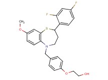 2-(4-{[2-(2,4-difluorophenyl)-8-methoxy-3,4-dihydro-1,5-benzothiazepin-5(2H)-yl]methyl}phenoxy)ethanol