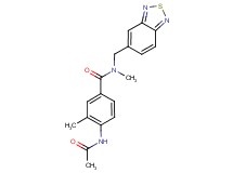 4-(acetylamino)-N-(2,1,3-benzothiadiazol-5-ylmethyl)-N,3-dimethylbenzamide