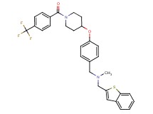 (1-benzothien-2-ylmethyl)methyl[4-({1-[4-(trifluoromethyl)benzoyl]-4-piperidinyl}oxy)benzyl]amine