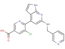 5-chloro-6-{6-[(pyridin-3-ylmethyl)amino]-1H-pyrrolo[2,3-b]pyridin-4-yl}nicotinic acid