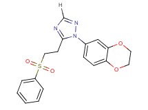 1-(2,3-dihydro-1,4-benzodioxin-6-yl)-5-[2-(phenylsulfonyl)ethyl]-1H-1,2,4-triazole