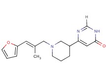 6-{1-[(2E)-3-(2-furyl)-2-methylprop-2-en-1-yl]piperidin-3-yl}pyrimidin-4(3H)-one