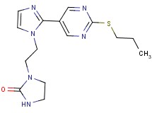 1-(2-{2-[2-(propylthio)pyrimidin-5-yl]-1H-imidazol-1-yl}ethyl)imidazolidin-2-one