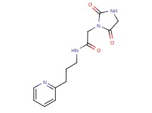 2-(2,5-dioxo-1-imidazolidinyl)-N-[3-(2-pyridinyl)propyl]acetamide