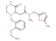 2-[1-(2-ethoxybenzyl)-3-oxo-2-piperazinyl]-N-methyl-N-[(5-methyl-2-furyl)methyl]acetamide