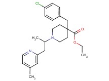 ethyl 4-(4-chlorobenzyl)-1-[1-methyl-2-(4-methyl-2-pyridinyl)ethyl]-4-piperidinecarboxylate