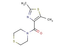 4-[(2,5-dimethyl-1,3-thiazol-4-yl)carbonyl]thiomorpholine