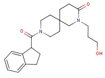 9-(2,3-dihydro-1H-inden-1-ylcarbonyl)-2-(3-hydroxypropyl)-2,9-diazaspiro[5.5]undecan-3-one
