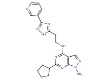 6-cyclopentyl-1-methyl-N-{2-[3-(3-pyridinyl)-1H-1,2,4-triazol-5-yl]ethyl}-1H-pyrazolo[3,4-d]pyrimidin-4-amine