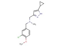 (3-chloro-4-methoxybenzyl)[(5-cyclopropyl-1H-pyrazol-3-yl)methyl]methylamine