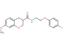 N-[2-(4-fluorophenoxy)ethyl]-7-methoxychromane-3-carboxamide