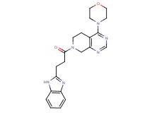 7-[3-(1H-benzimidazol-2-yl)propanoyl]-4-morpholin-4-yl-5,6,7,8-tetrahydropyrido[3,4-d]pyrimidine