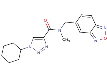 N-(2,1,3-benzoxadiazol-5-ylmethyl)-1-cyclohexyl-N-methyl-1H-1,2,3-triazole-4-carboxamide