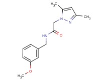 2-(3,5-dimethyl-1H-pyrazol-1-yl)-N-(3-methoxybenzyl)acetamide