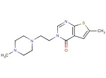 6-methyl-3-[2-(4-methylpiperazin-1-yl)ethyl]thieno[2,3-d]pyrimidin-4(3H)-one
