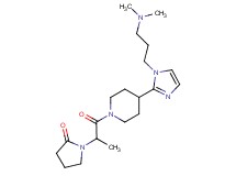 1-[2-(4-{1-[3-(dimethylamino)propyl]-1H-imidazol-2-yl}-1-piperidinyl)-1-methyl-2-oxoethyl]-2-pyrrolidinone