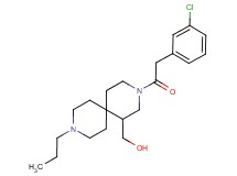 {3-[(3-chlorophenyl)acetyl]-9-propyl-3,9-diazaspiro[5.5]undec-1-yl}methanol