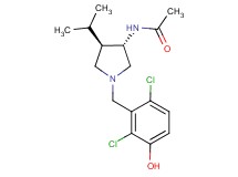 N-[(3S*,4R*)-1-(2,6-dichloro-3-hydroxybenzyl)-4-isopropylpyrrolidin-3-yl]acetamide