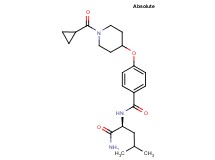 N~2~-(4-{[1-(cyclopropylcarbonyl)-4-piperidinyl]oxy}benzoyl)-L-leucinamide
