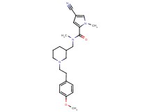 4-cyano-N-({1-[2-(4-methoxyphenyl)ethyl]piperidin-3-yl}methyl)-N,1-dimethyl-1H-pyrrole-2-carboxamide