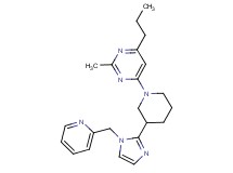 2-methyl-4-propyl-6-{3-[1-(pyridin-2-ylmethyl)-1H-imidazol-2-yl]piperidin-1-yl}pyrimidine
