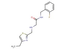 2-{[(4-ethyl-1,3-thiazol-2-yl)methyl]amino}-N-(2-fluorobenzyl)acetamide