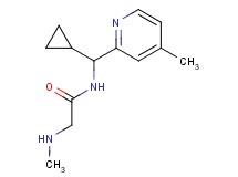 N~1~-[cyclopropyl(4-methylpyridin-2-yl)methyl]-N~2~-methylglycinamide