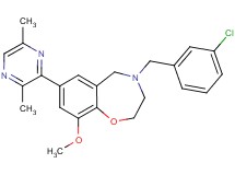 4-(3-chlorobenzyl)-7-(3,6-dimethyl-2-pyrazinyl)-9-methoxy-2,3,4,5-tetrahydro-1,4-benzoxazepine