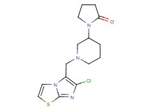 1-{1-[(6-chloroimidazo[2,1-b][1,3]thiazol-5-yl)methyl]piperidin-3-yl}pyrrolidin-2-one